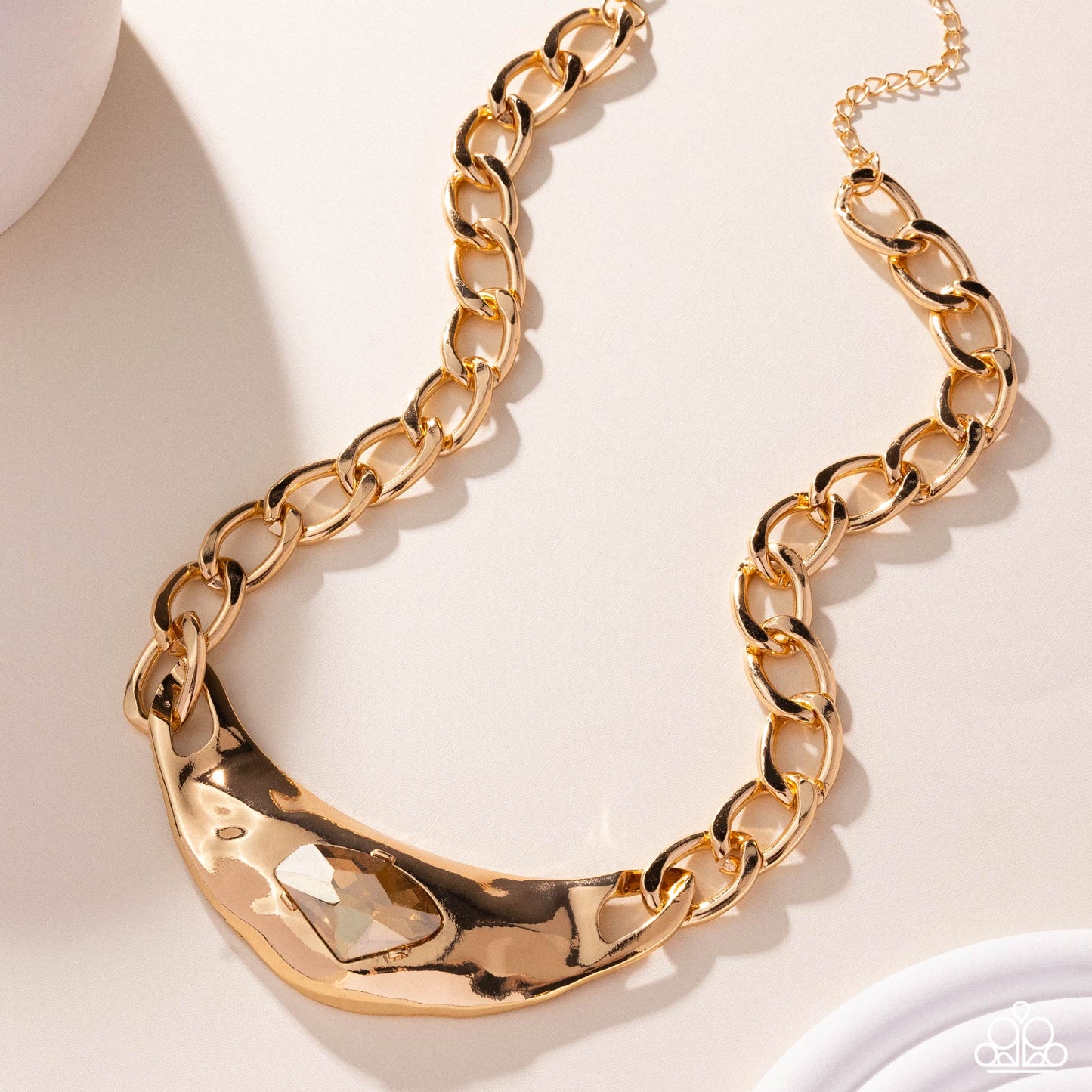 Peak of Pizzazz - gold - Paparazzi necklace