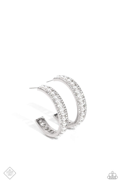 Pearl Happy - white - Paparazzi earrings