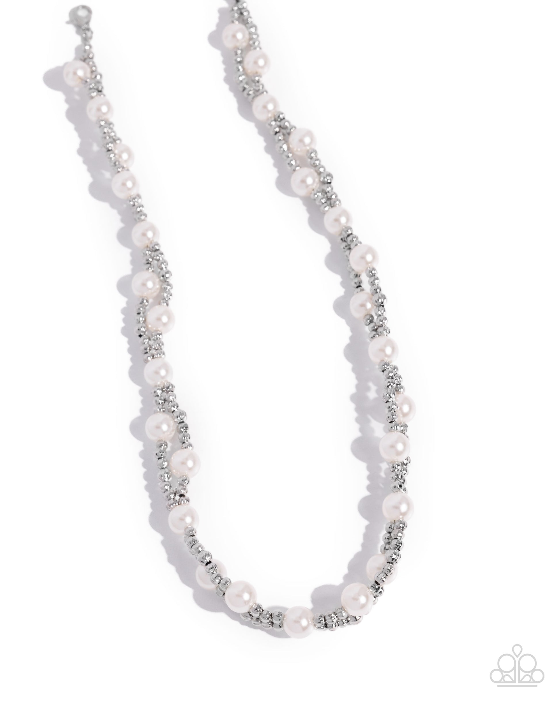 Pearl Pace - white - Paparazzi necklace