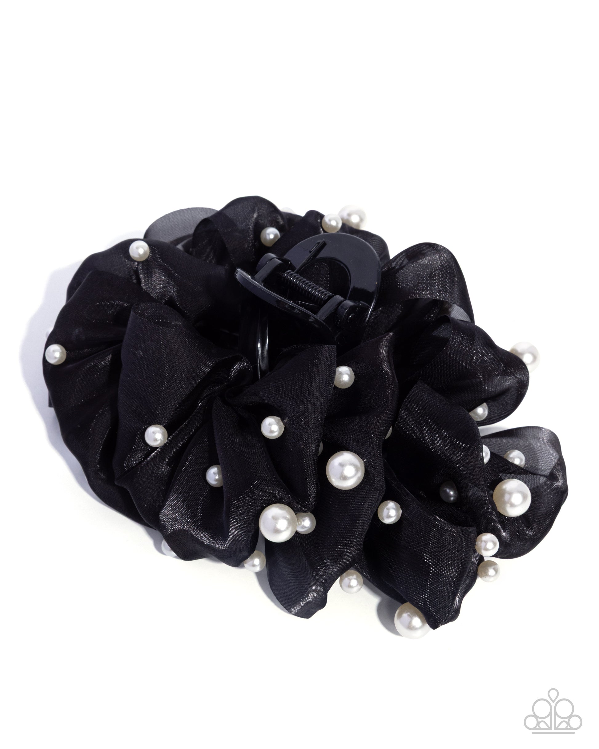 Pearl Page - black - Paparazzi hair clip