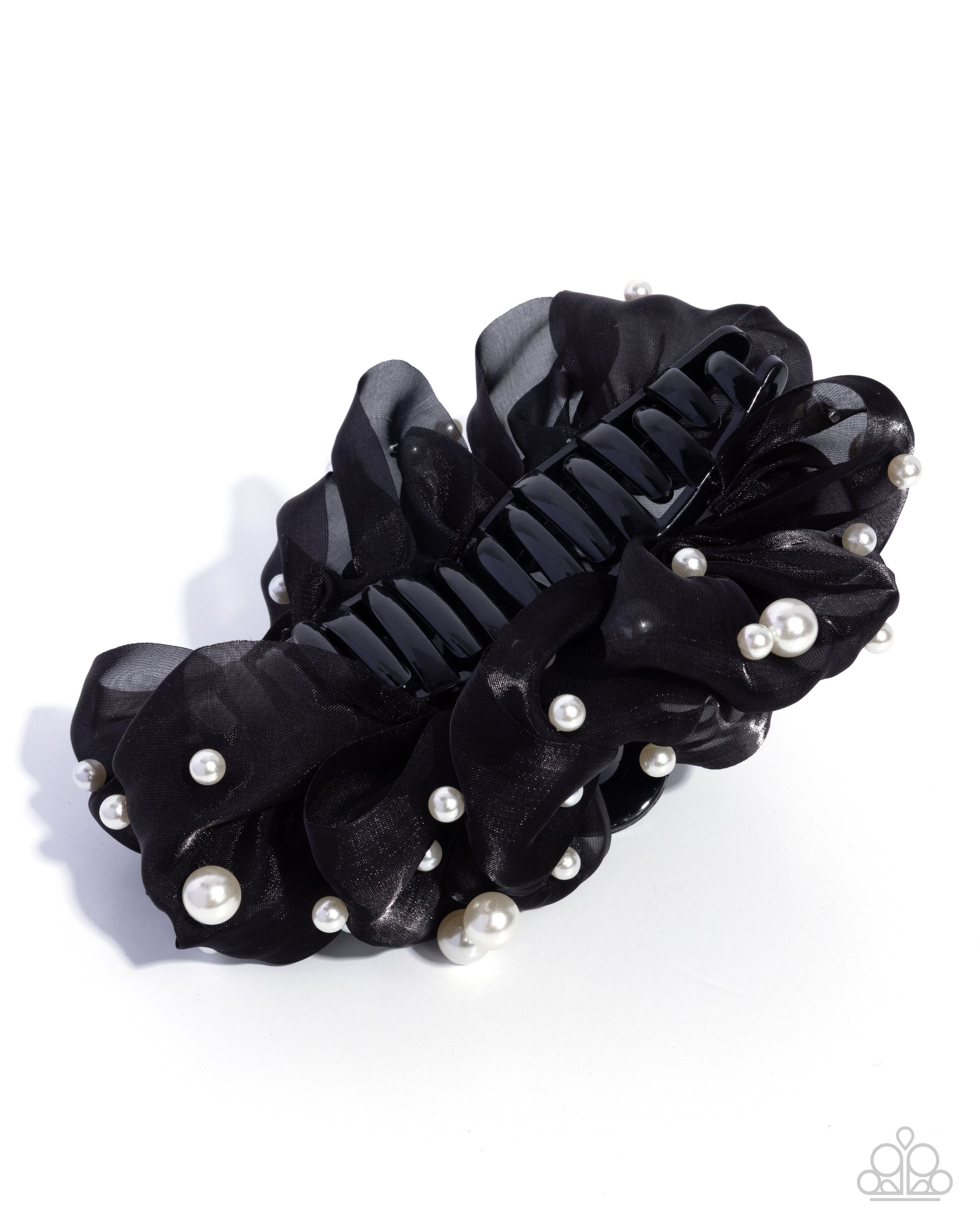 Pearl Page - black - Paparazzi hair clip