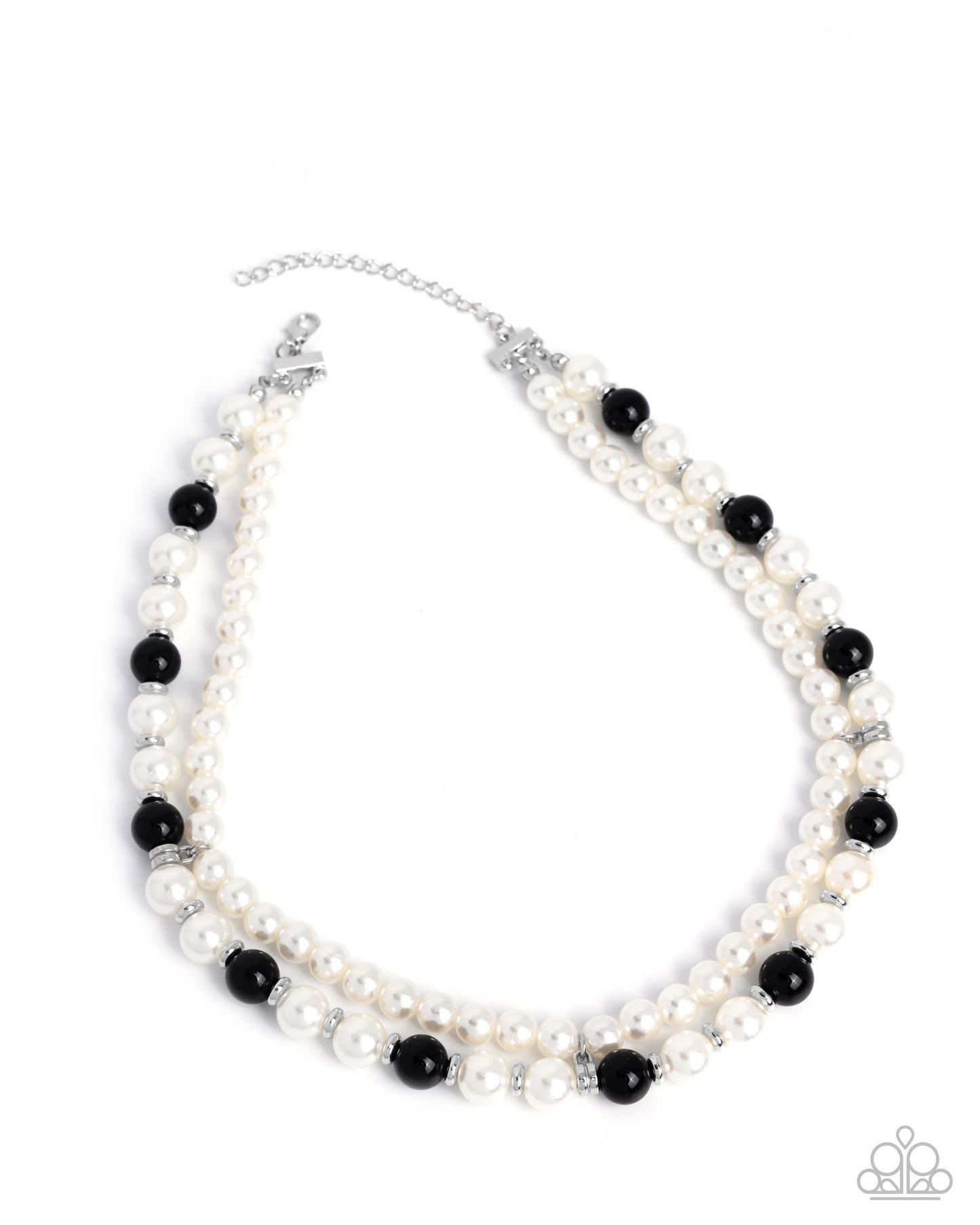 Pearl Pageantry - black - Paparazzi necklace