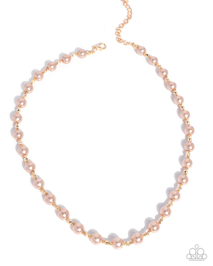 Pearl Premiere - brown - Paparazzi necklace
