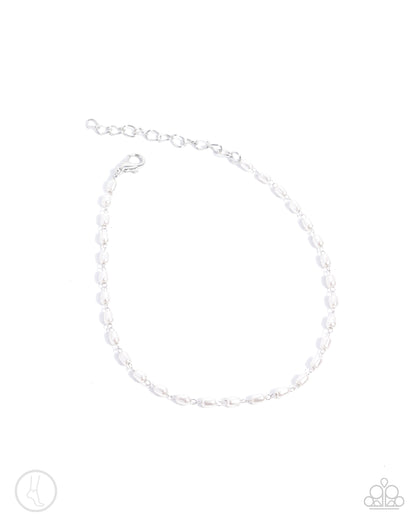 Pearl Purpose - white - Paparazzi anklet