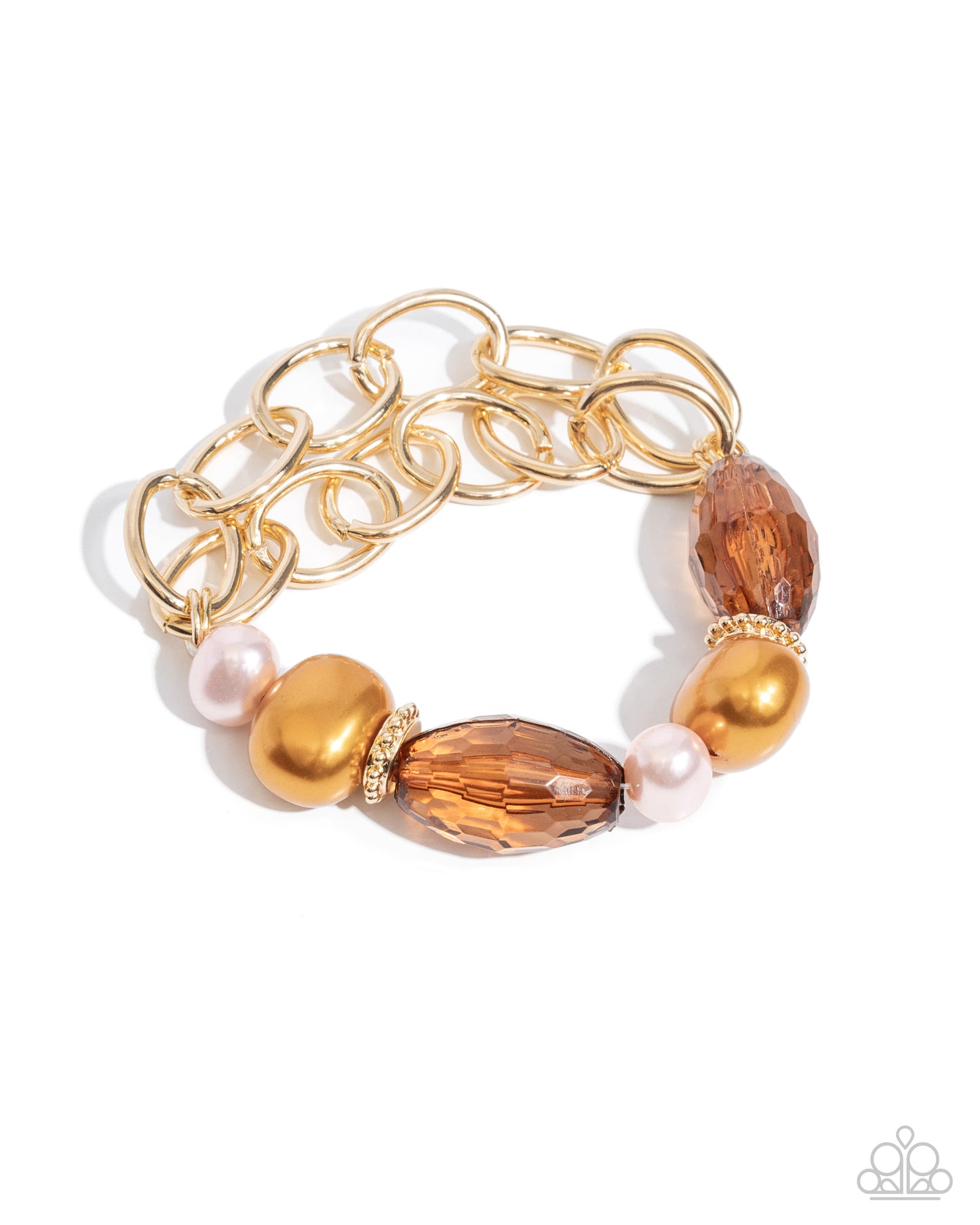 Pearly Passenger - brown - Paparazzi bracelet