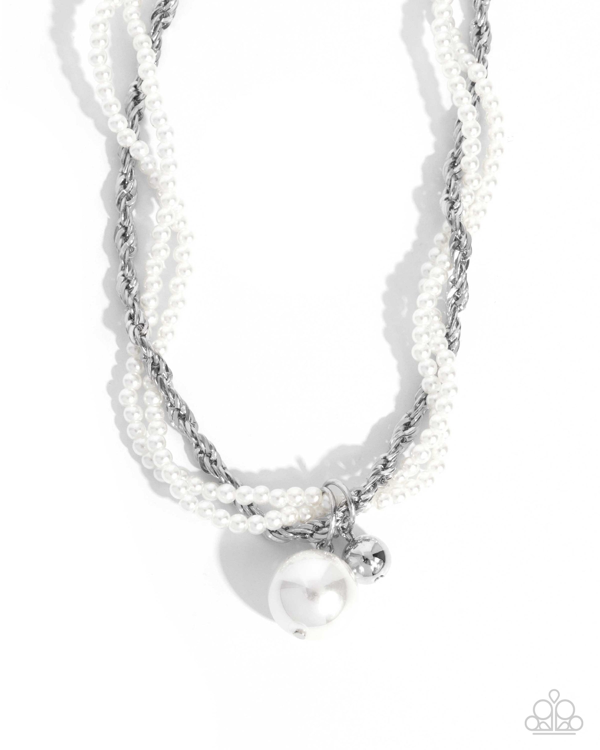 Pearly Perspective - white - Paparazzi necklace