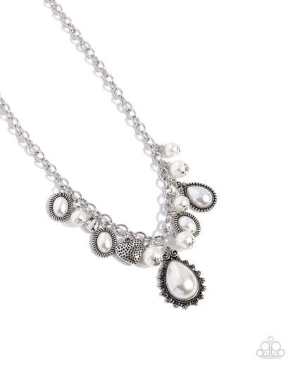 Pearly Prelude - white - Paparazzi necklace