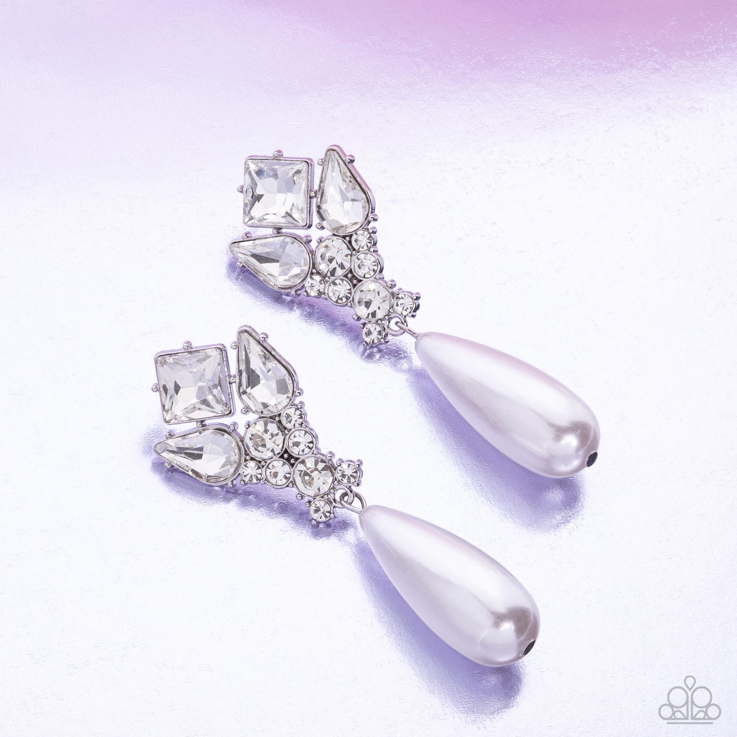 Pearly Promenade - white - Paparazzi earrings