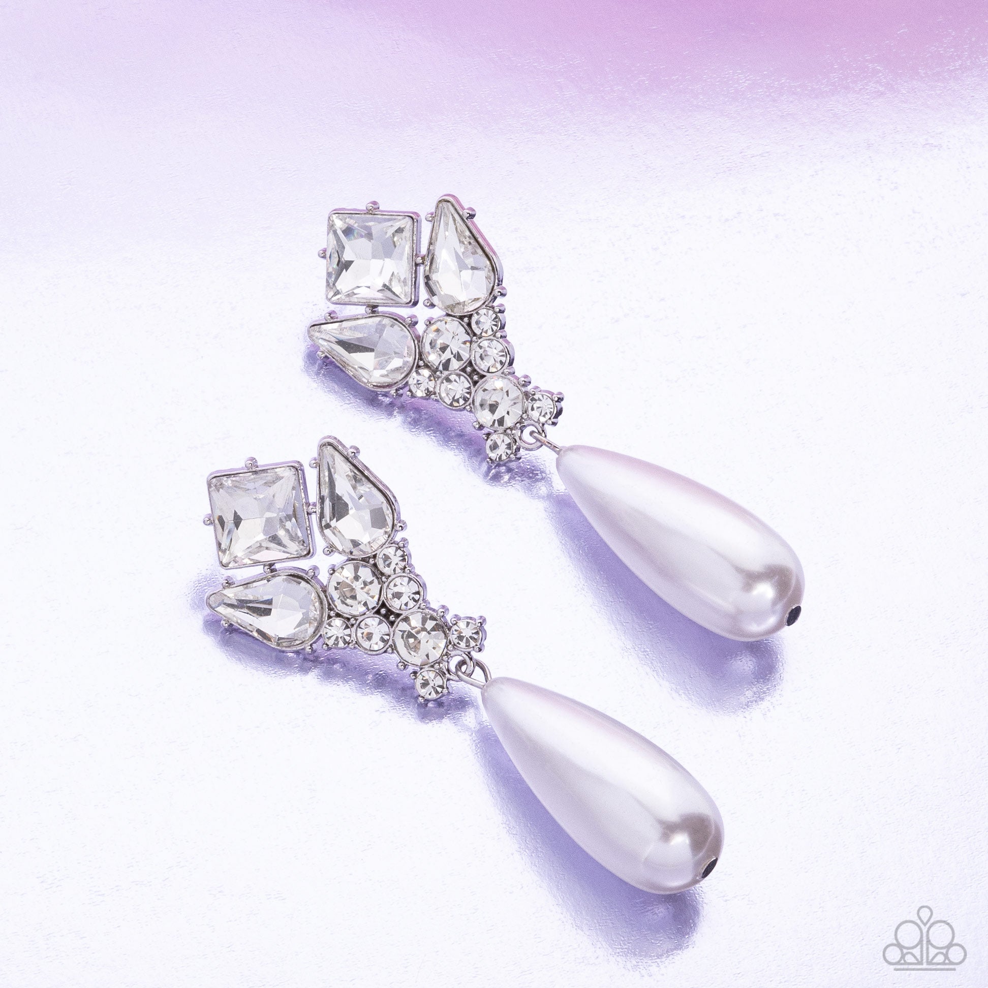 Pearly Promenade - white - Paparazzi earrings
