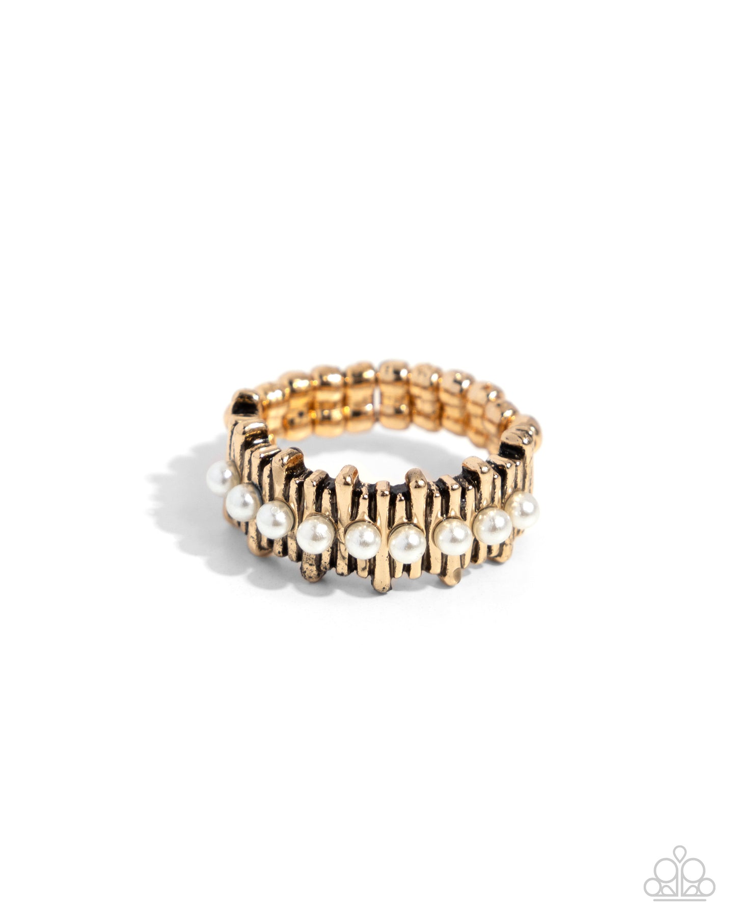 Pearly Provision - gold - Paparazzi ring