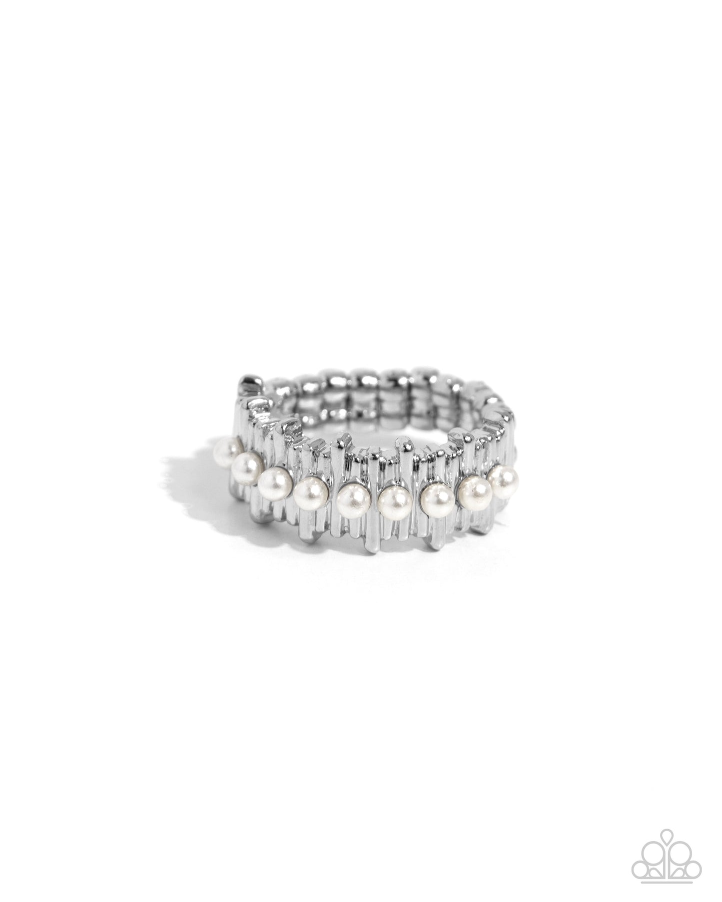 Pearly Provision - white - Paparazzi ring
