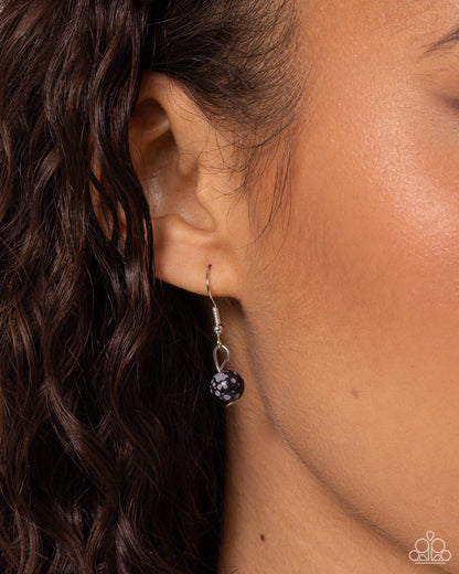 Pendant Puzzle - black - Paparazzi necklace