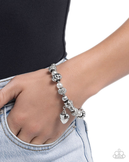 Pensive Polish - white - Paparazzi bracelet