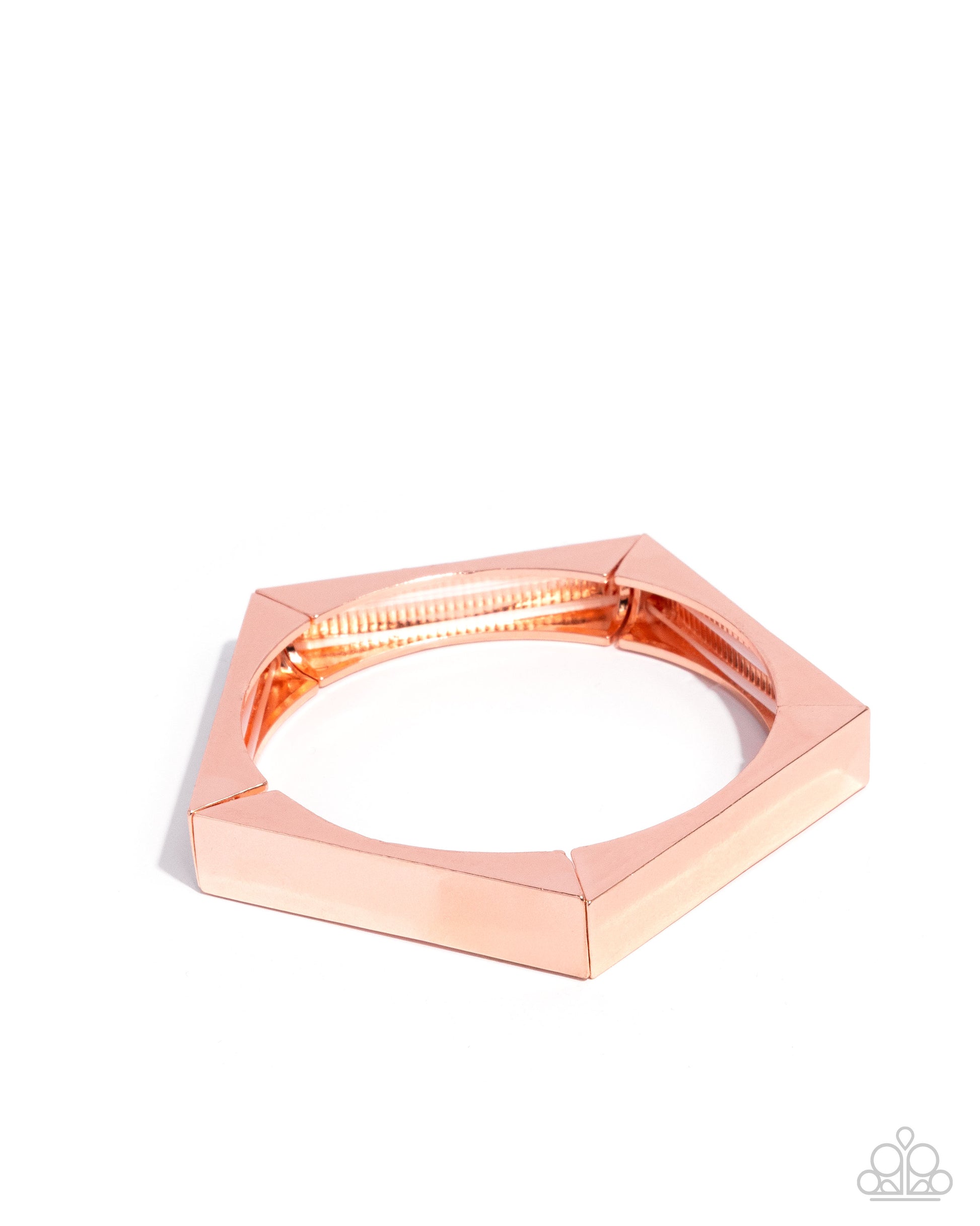 Pentagon Punk - copper - Paparazzi bracelet