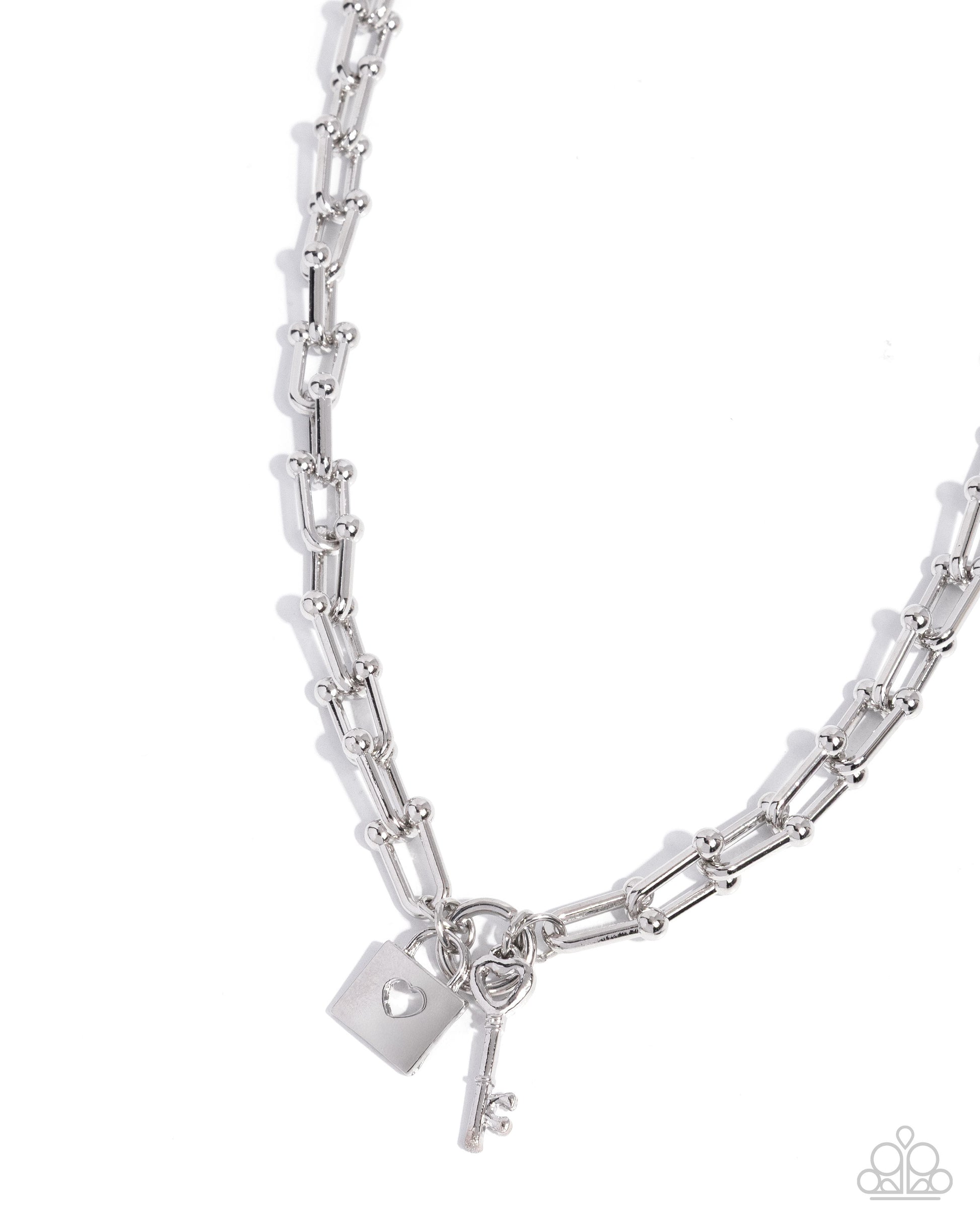 Pep LOCK - silver - Paparazzi necklace