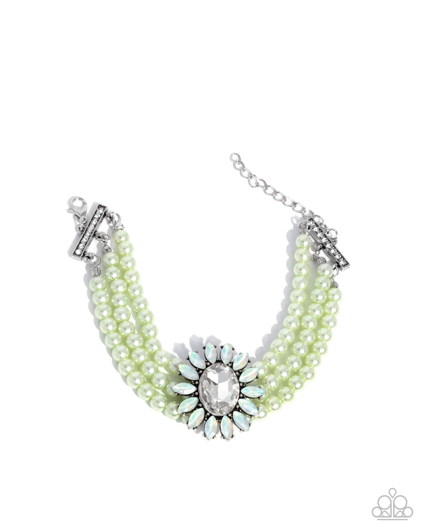 Perceptive Pearls - green - Paparazzi bracelet