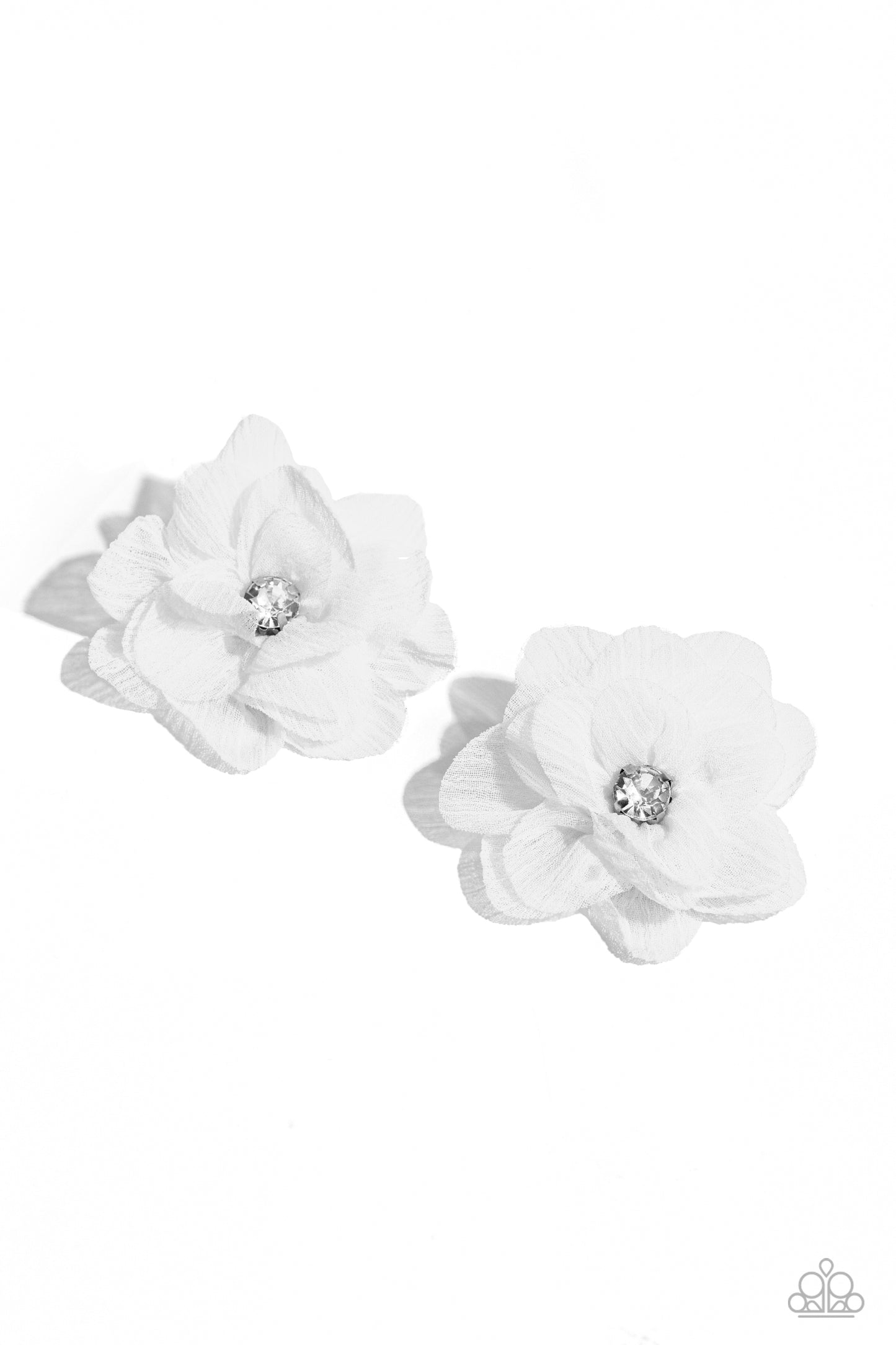 Perennial Palace - white - Paparazzi hair clip