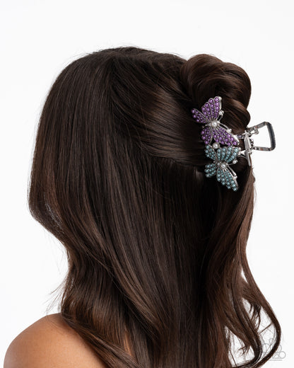 Perfect Pairing - multi (purple) - Paparazzi hair clip