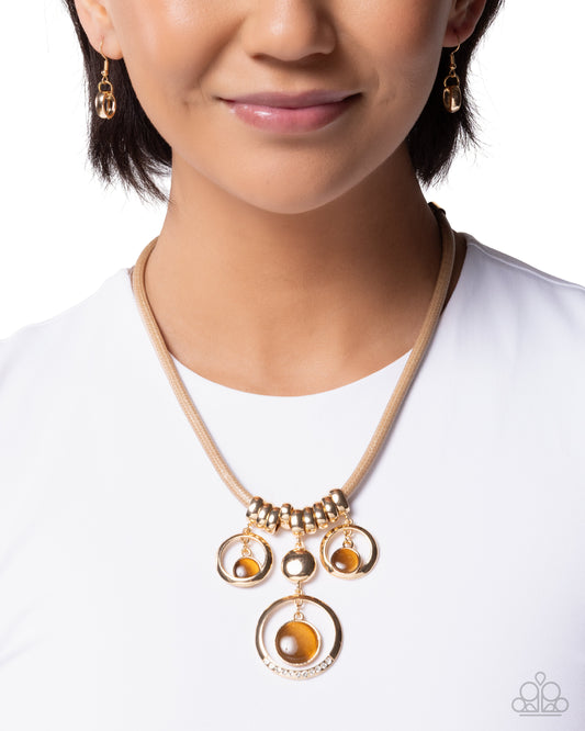 Perfect Polish - brown - Paparazzi necklace