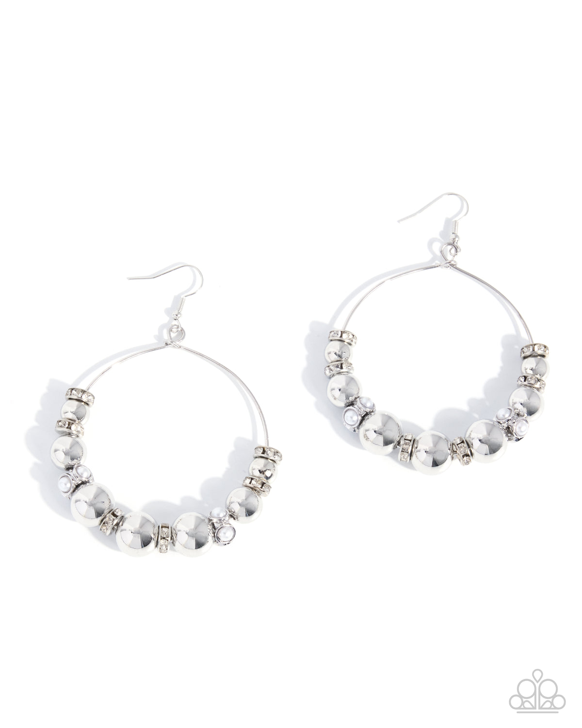 Perfect Promotion - white - Paparazzi earrings