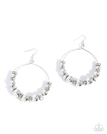 Perfect Promotion - white - Paparazzi earrings