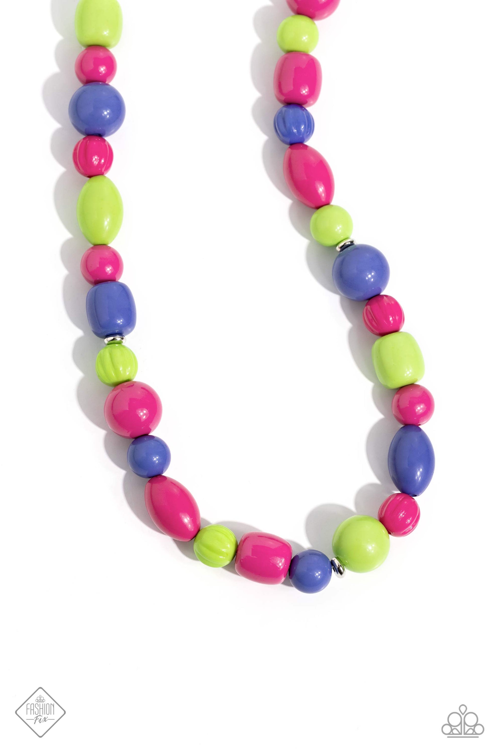 Perfectly Poppin - pink - Paparazzi necklace