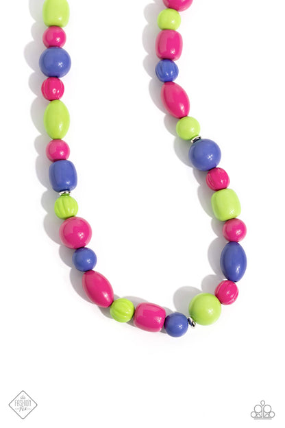 Perfectly Poppin - pink - Paparazzi necklace