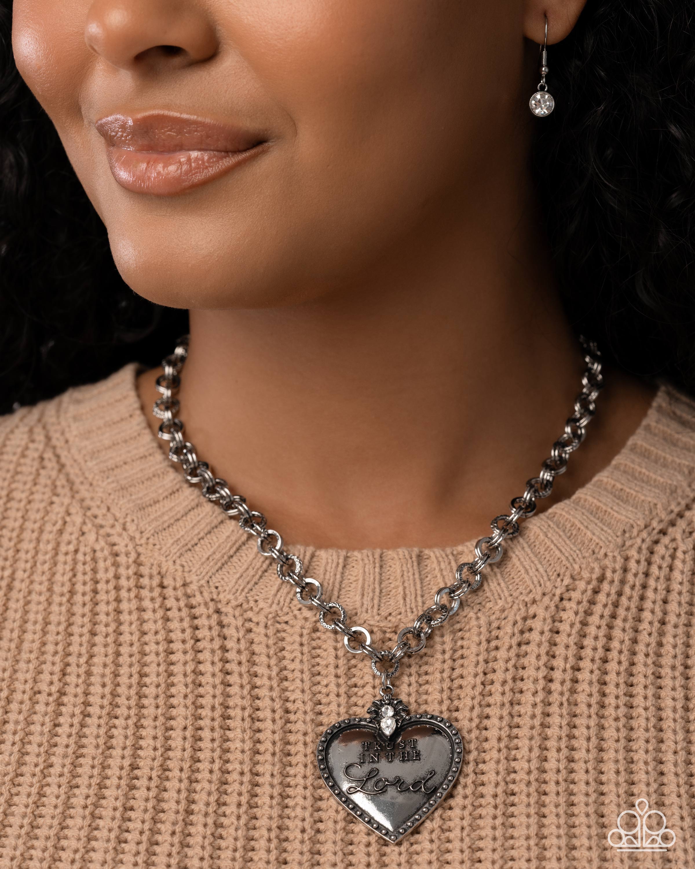Permanent Proverb - white - Paparazzi necklace – JewelryBlingThing