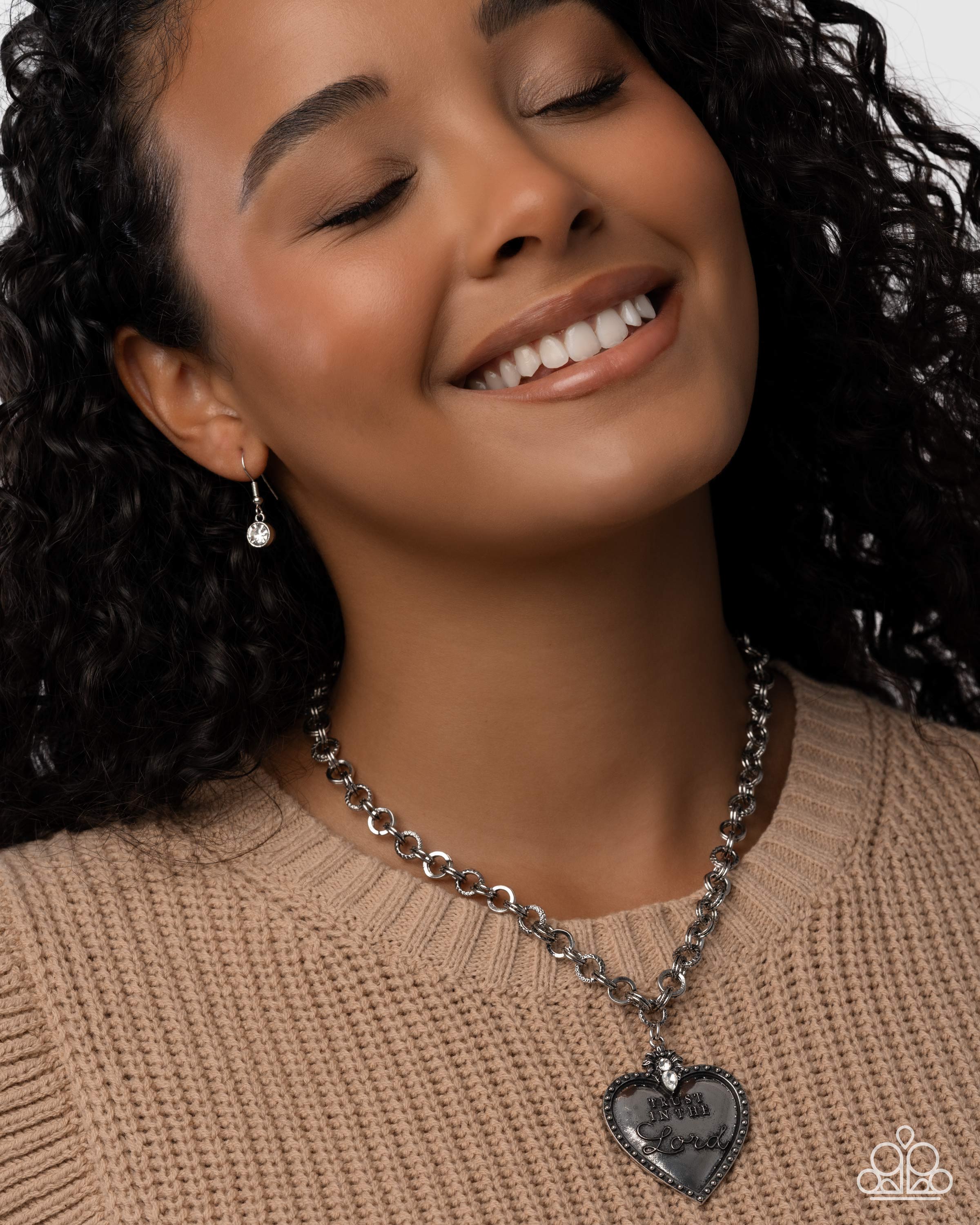 Permanent Proverb - white - Paparazzi necklace – JewelryBlingThing