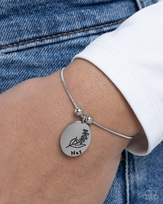 Personalized Bouquet - May - silver - Paparazzi bracelet