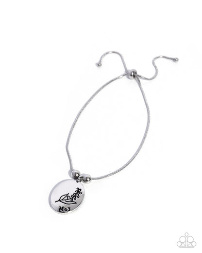 Personalized Bouquet - May - silver - Paparazzi bracelet