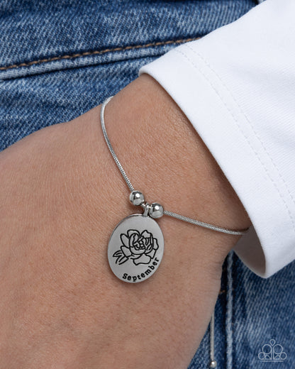 Personalized Bouquet - September - silver - Paparazzi bracelet