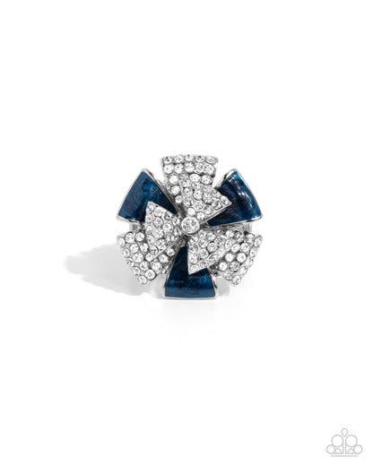 Persuasive Pizzazz - blue - Paparazzi ring