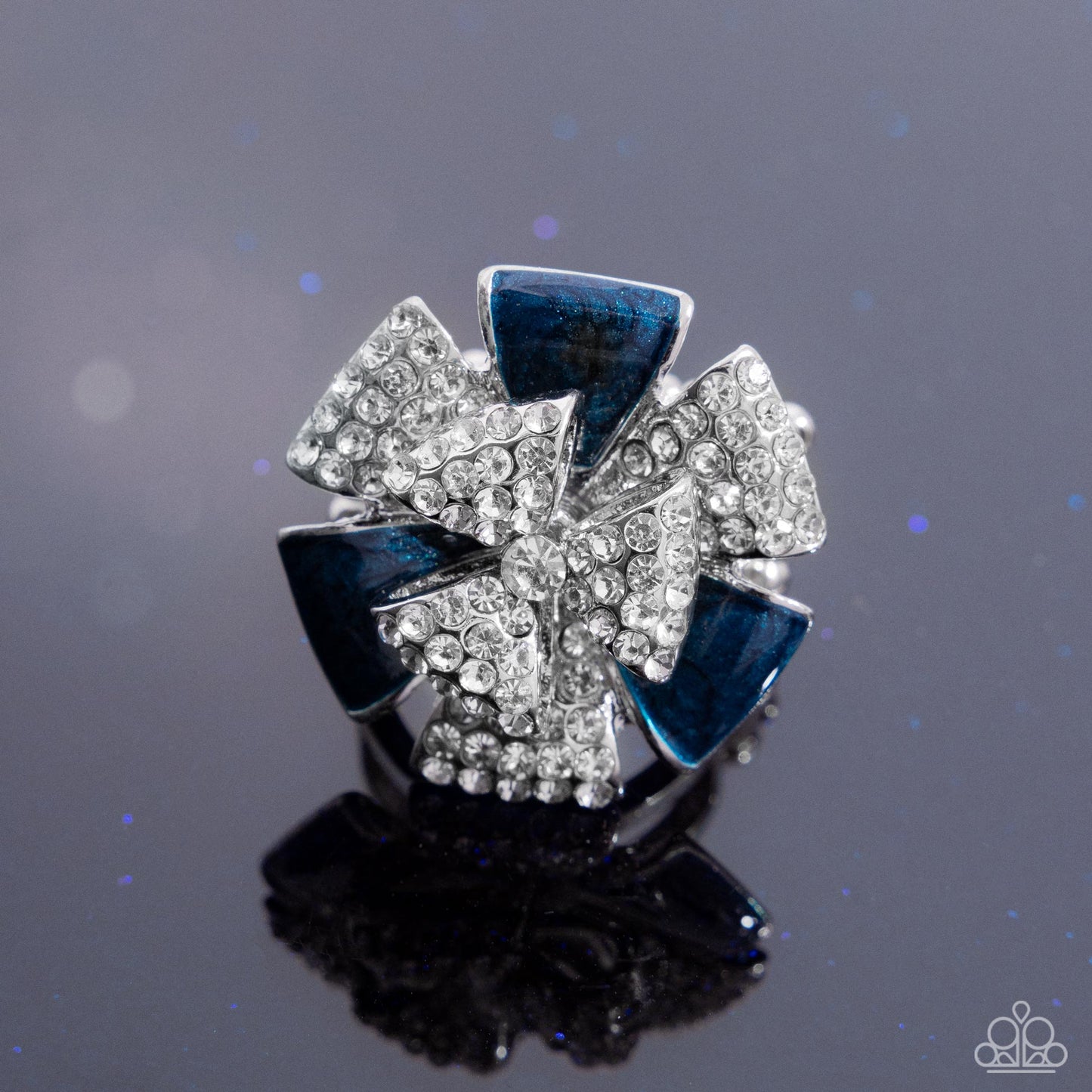 Persuasive Pizzazz - blue - Paparazzi ring
