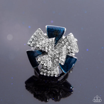 Persuasive Pizzazz - blue - Paparazzi ring