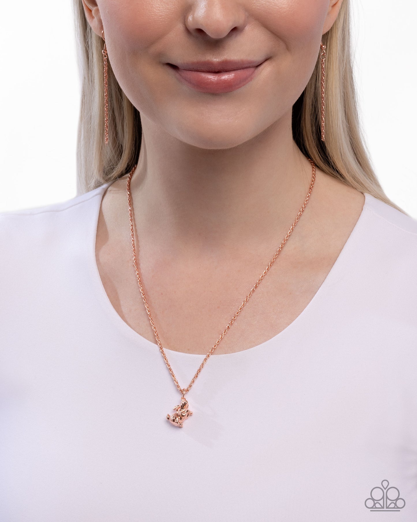 Pet Rabbit - copper - Paparazzi necklace