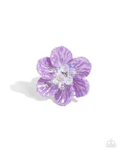 Petal Pact - purple - Paparazzi ring