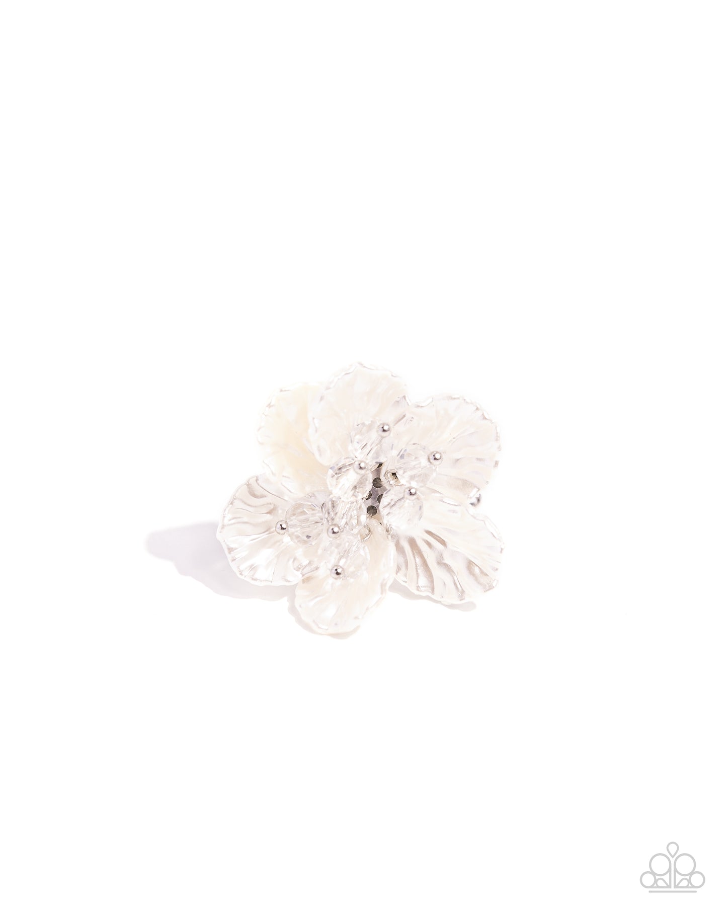 Petal Pact - white - Paparazzi ring