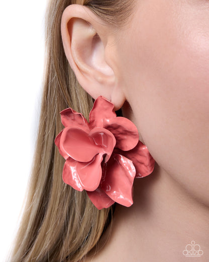 Petaled Pitch - pink - Paparazzi earrings