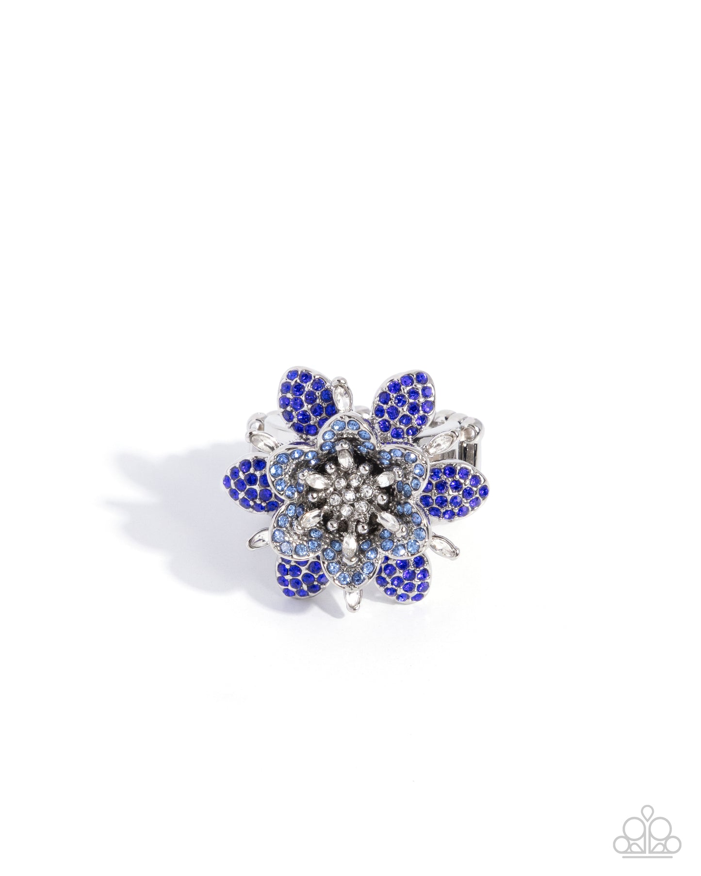 Petaled Premonition - blue - Paparazzi ring