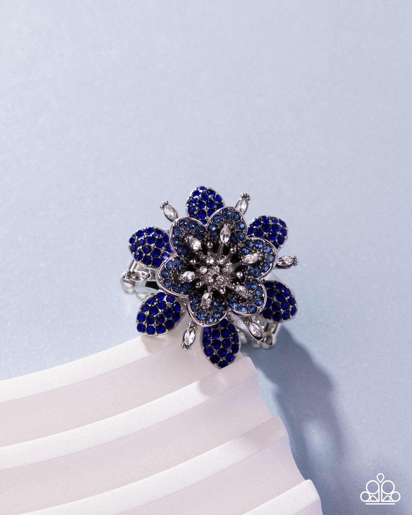 Petaled Premonition - blue - Paparazzi ring