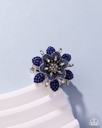 Petaled Premonition - blue - Paparazzi ring