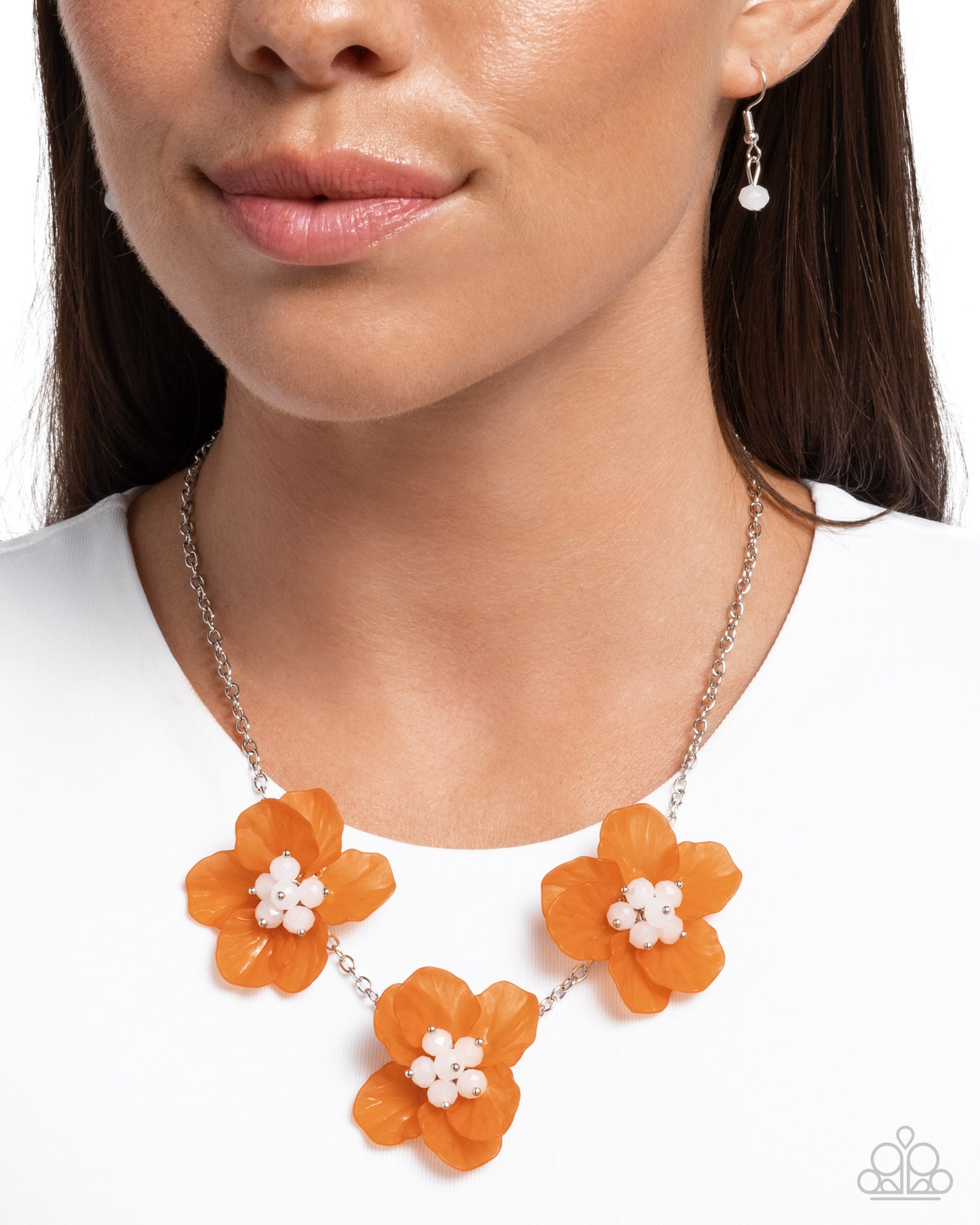 Petaled Promotion - orange - Paparazzi necklace