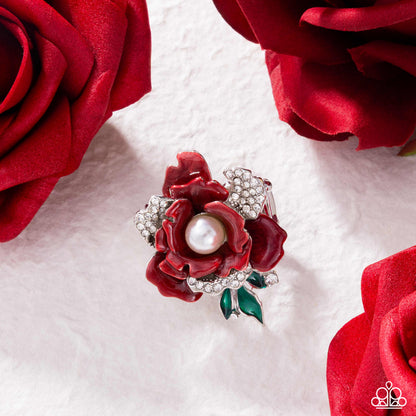 Petaled Wonder - red - Paparazzi ring