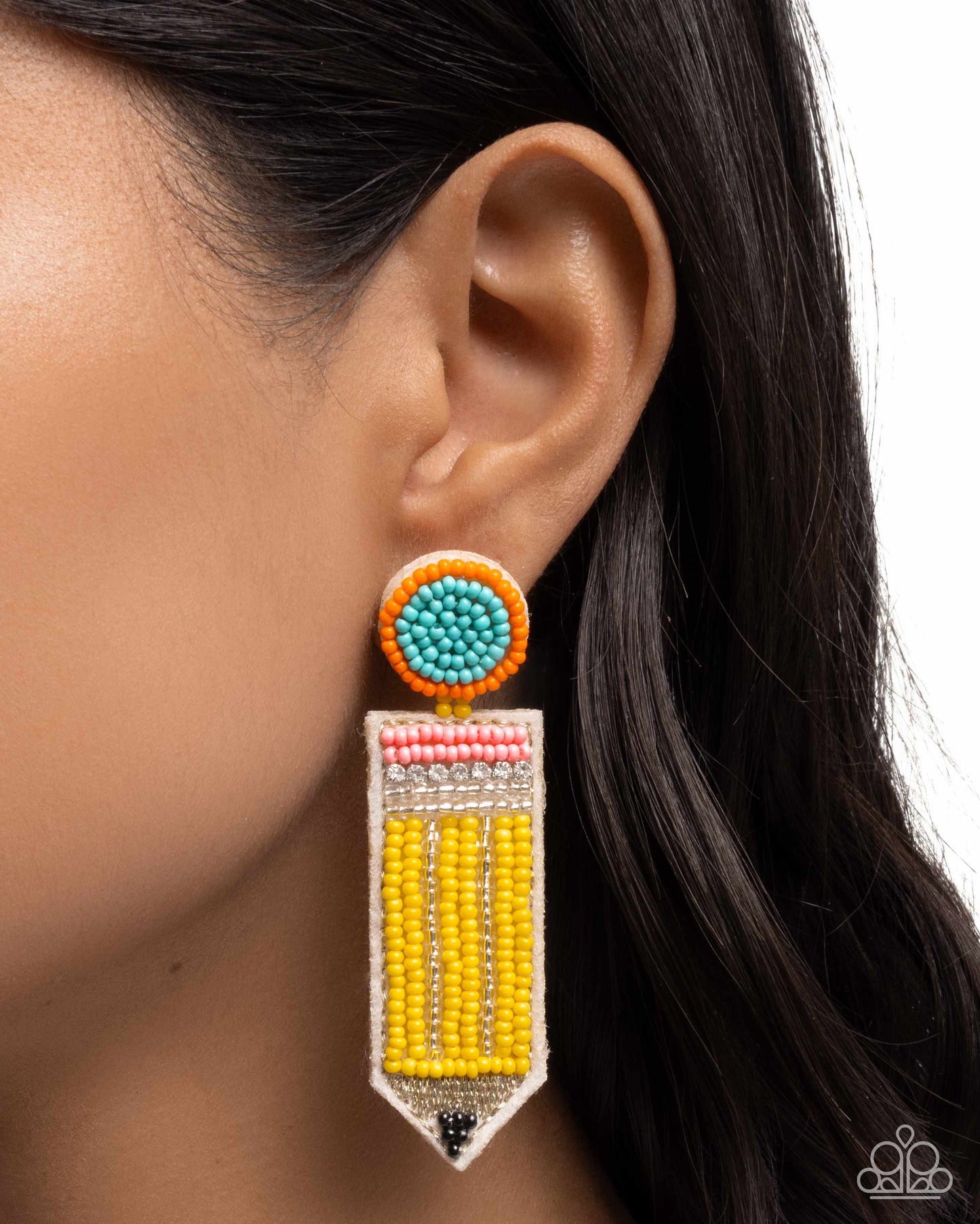 Phenomenal Pencil - yellow - Paparazzi earrings