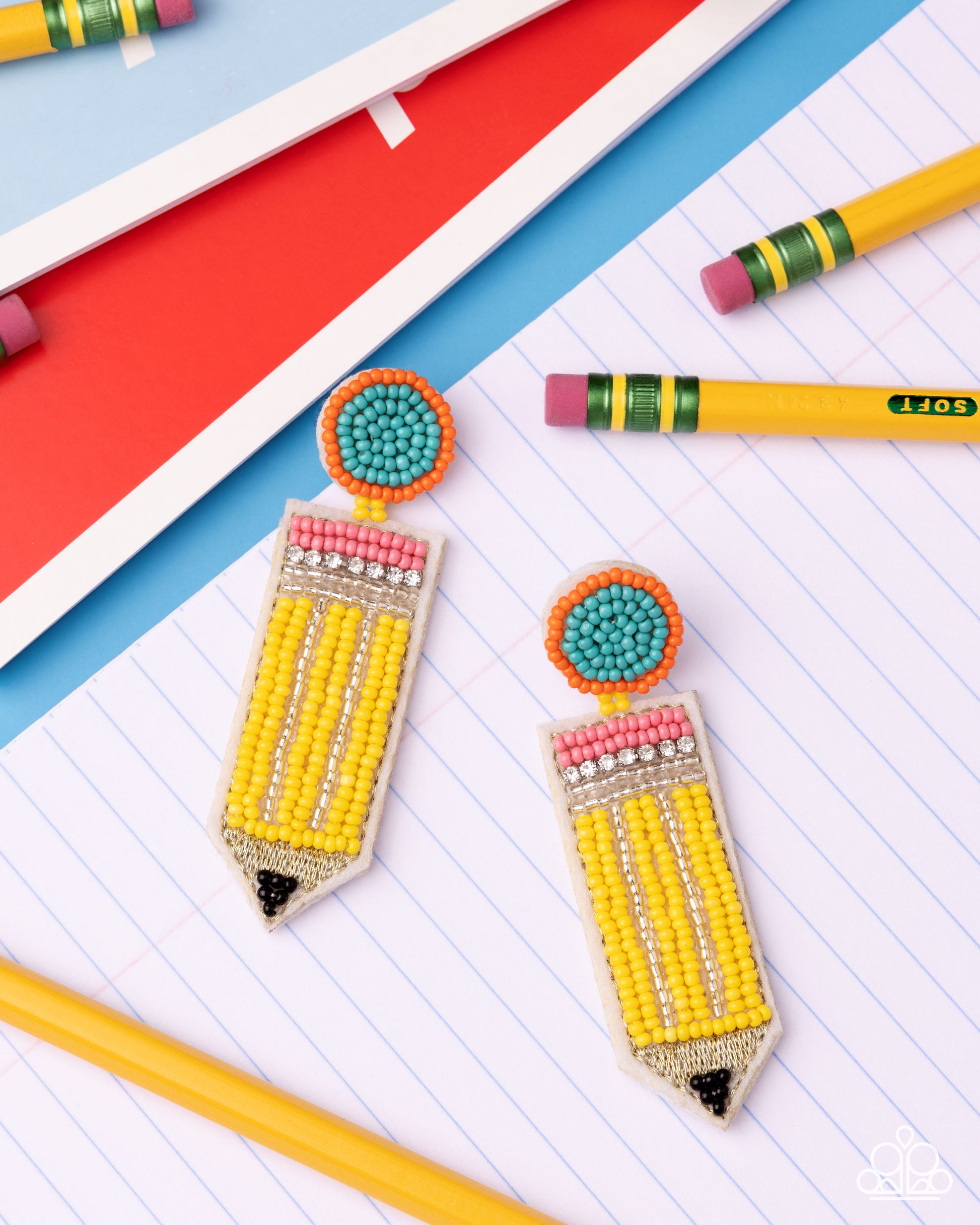 Phenomenal Pencil - yellow - Paparazzi earrings