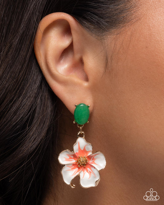 Picturesque Painting - green - Paparazzi earrings