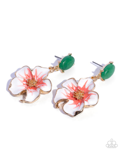Picturesque Painting - green - Paparazzi earrings
