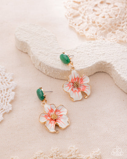 Picturesque Painting - green - Paparazzi earrings