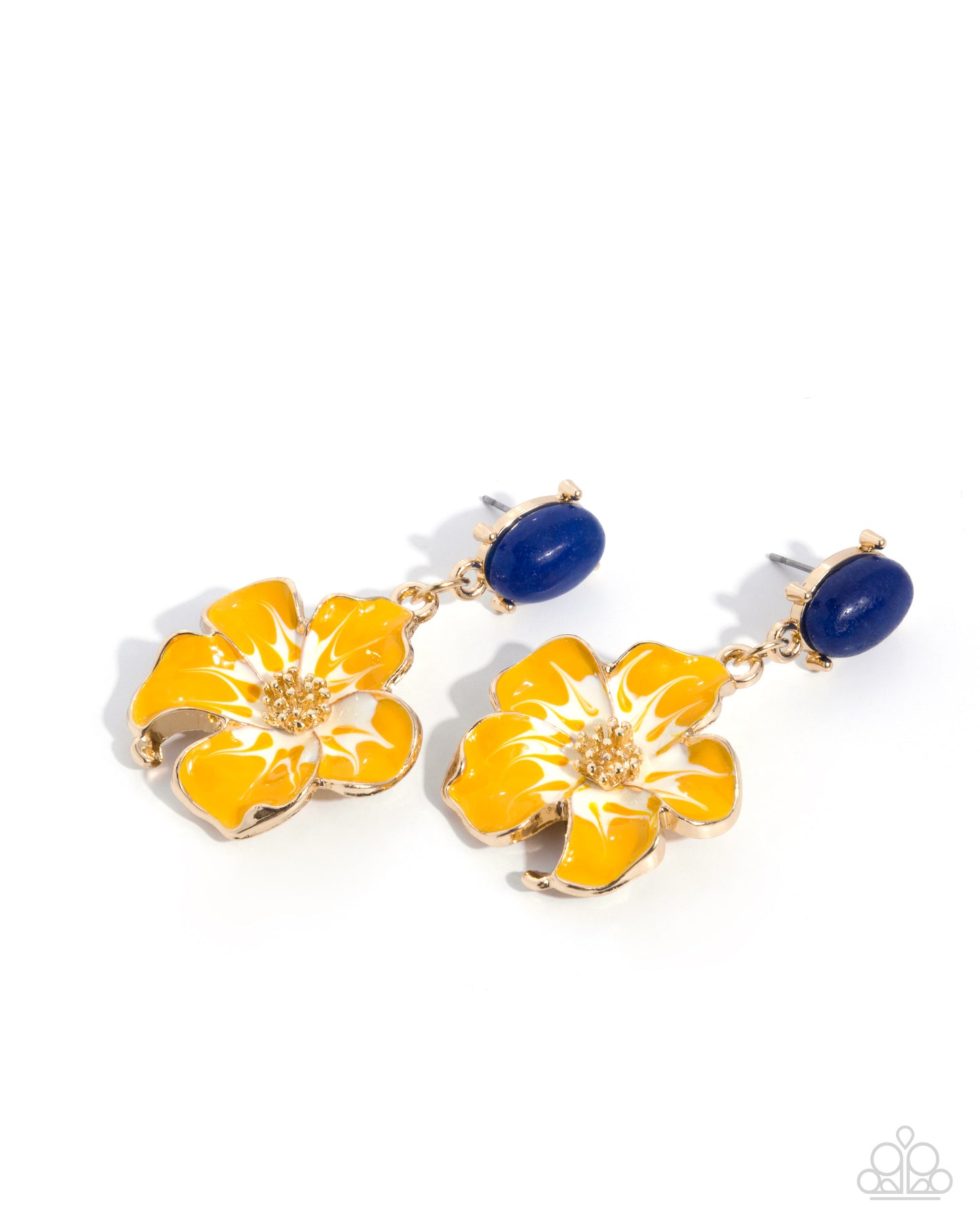 Picturesque Painting - yellow - Paparazzi earrings